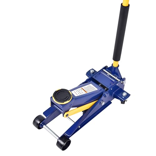 3 Ton Heavy Duty Hydraulic Floor Jack for Car (6600 lbs) with Single Piston Pump, Quick Lift, Lifting Range 5-1/4'to 18-1/4'