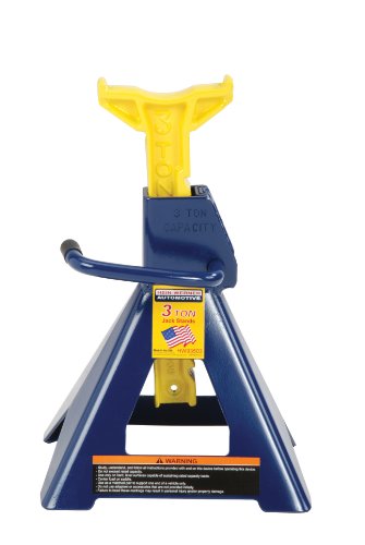 hein-werner hw93503 blue/yellow jack stand - 3 ton capacity