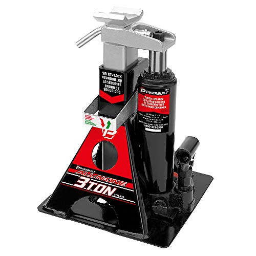 Powerbuilt 3 Ton, Bottle Jack and Jack Stands in One, 6000 Pound All-in-One Car Lift, Heavy Duty Vehicle Unijack, 640912, Black