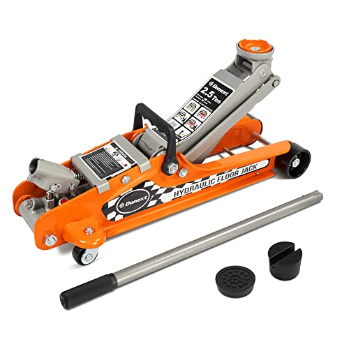 Donext Steel Floor Jack, Low Profile Hydraulic Racing Floor Jack, 2.5 Ton