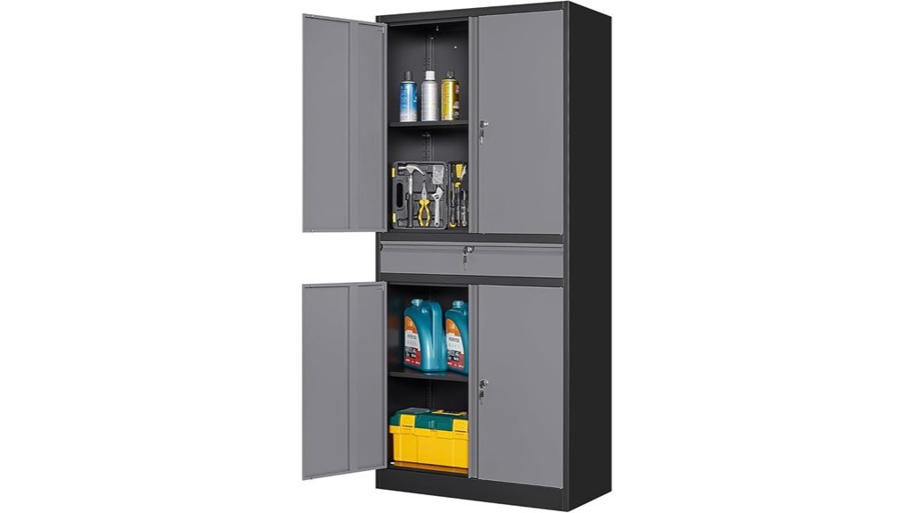 lockable metal storage cabinet