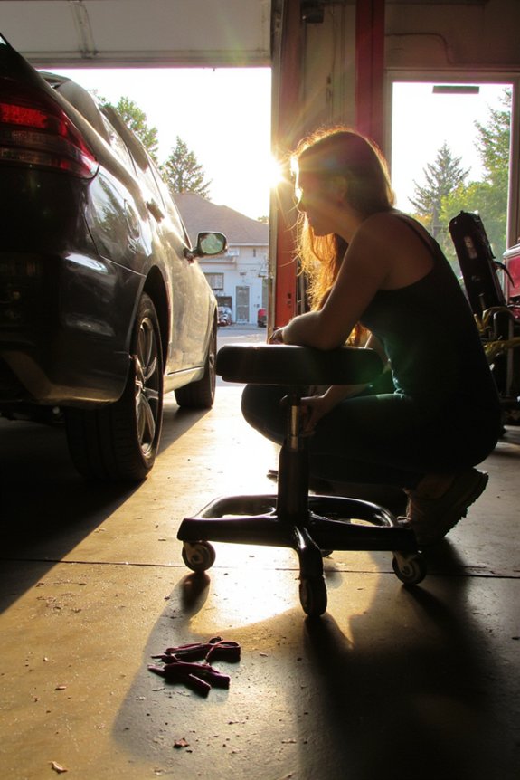 smooth surface mobility stool
