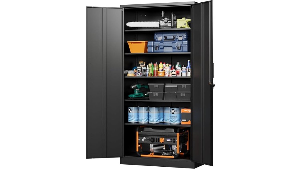 tall metal storage cabinet