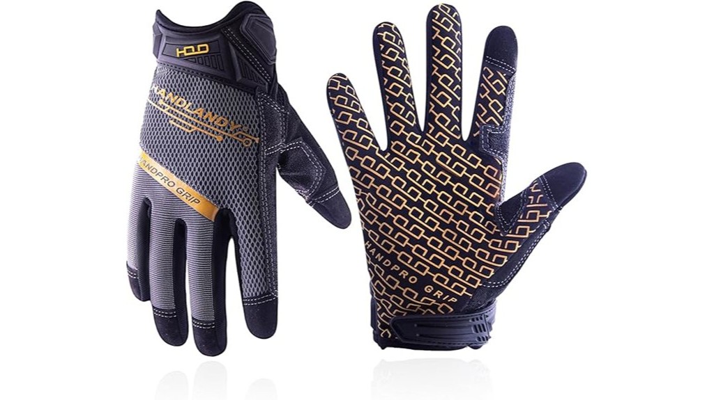 touchscreen padded work gloves