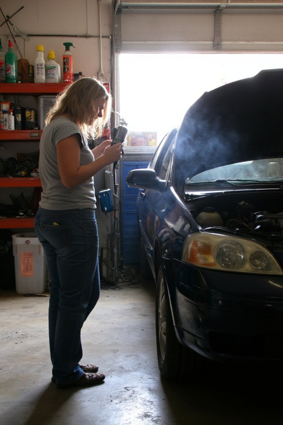 coolant leak odor detection