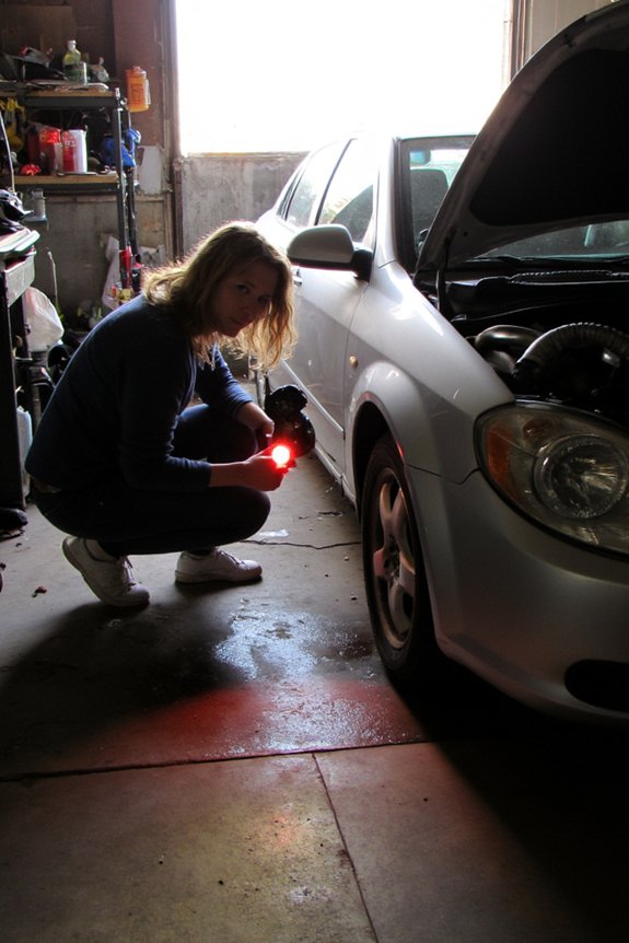 detecting radiator coolant leaks
