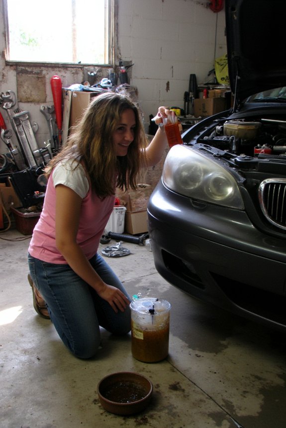 discolored coolant indicates issues