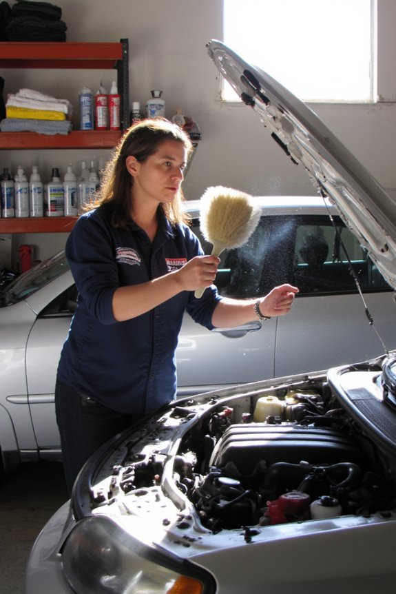 engine cleaning preparation steps