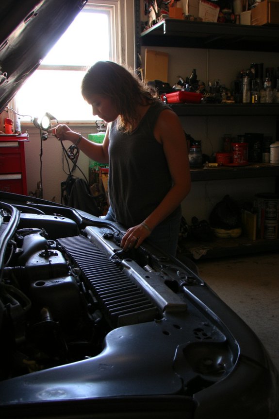 inspect radiator fins regularly