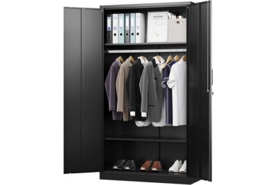 metal wardrobe with lock