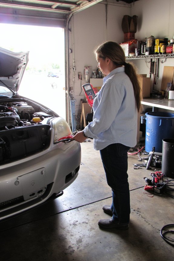 test car battery voltage